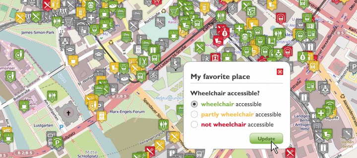 Ahora sabrás que lugares son accesibles en silla de ruedas